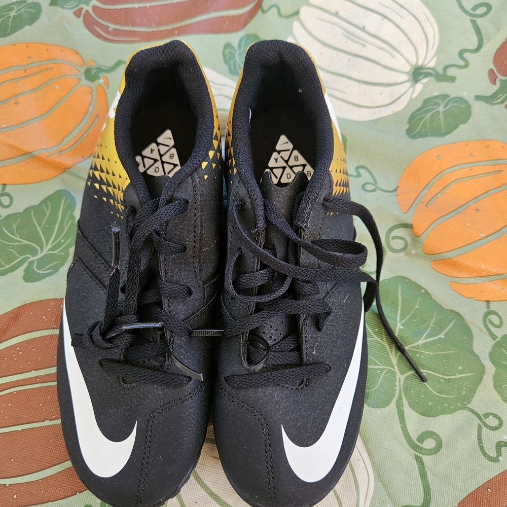 Nike Black and Yellow Soccer Cleats
